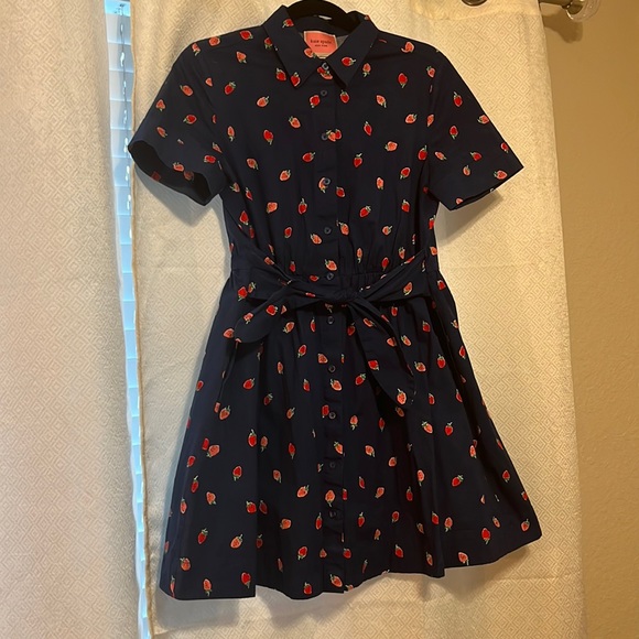 kate spade Dresses Kate Spade Strawberry Shirt Dress Poshmark